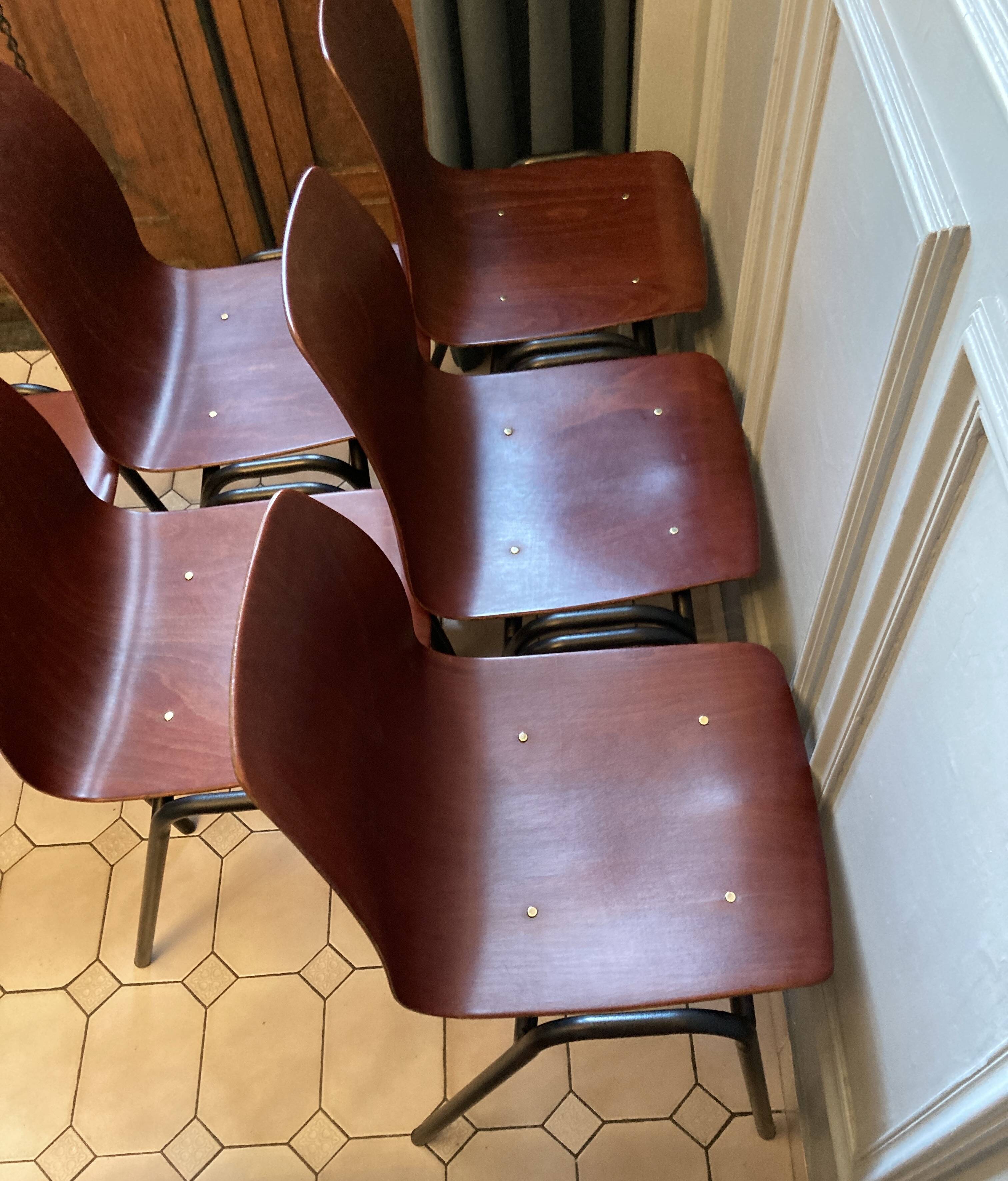 6 German Pagwood chairs - Pagholz