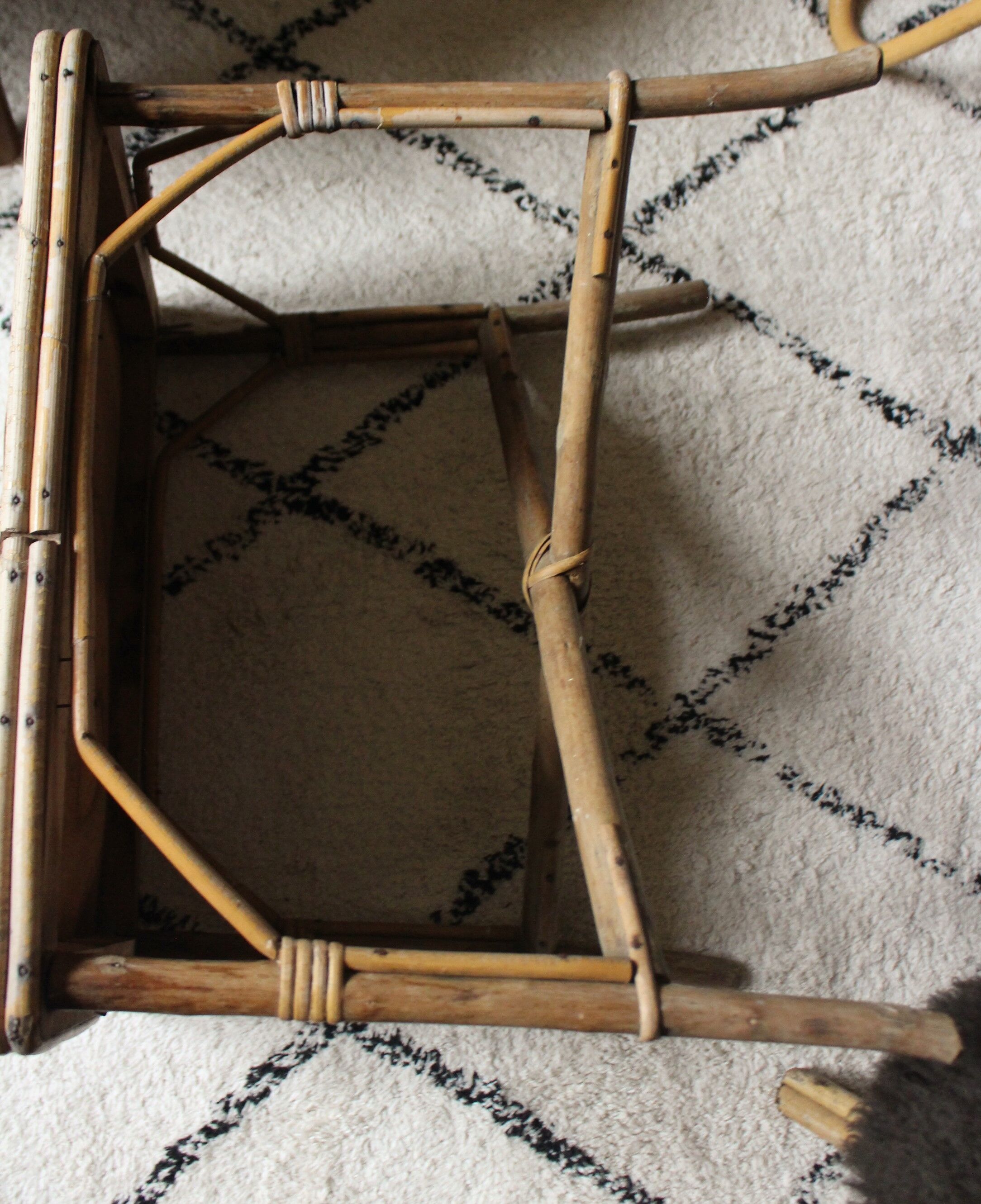 Rattan woven wicker coffee table