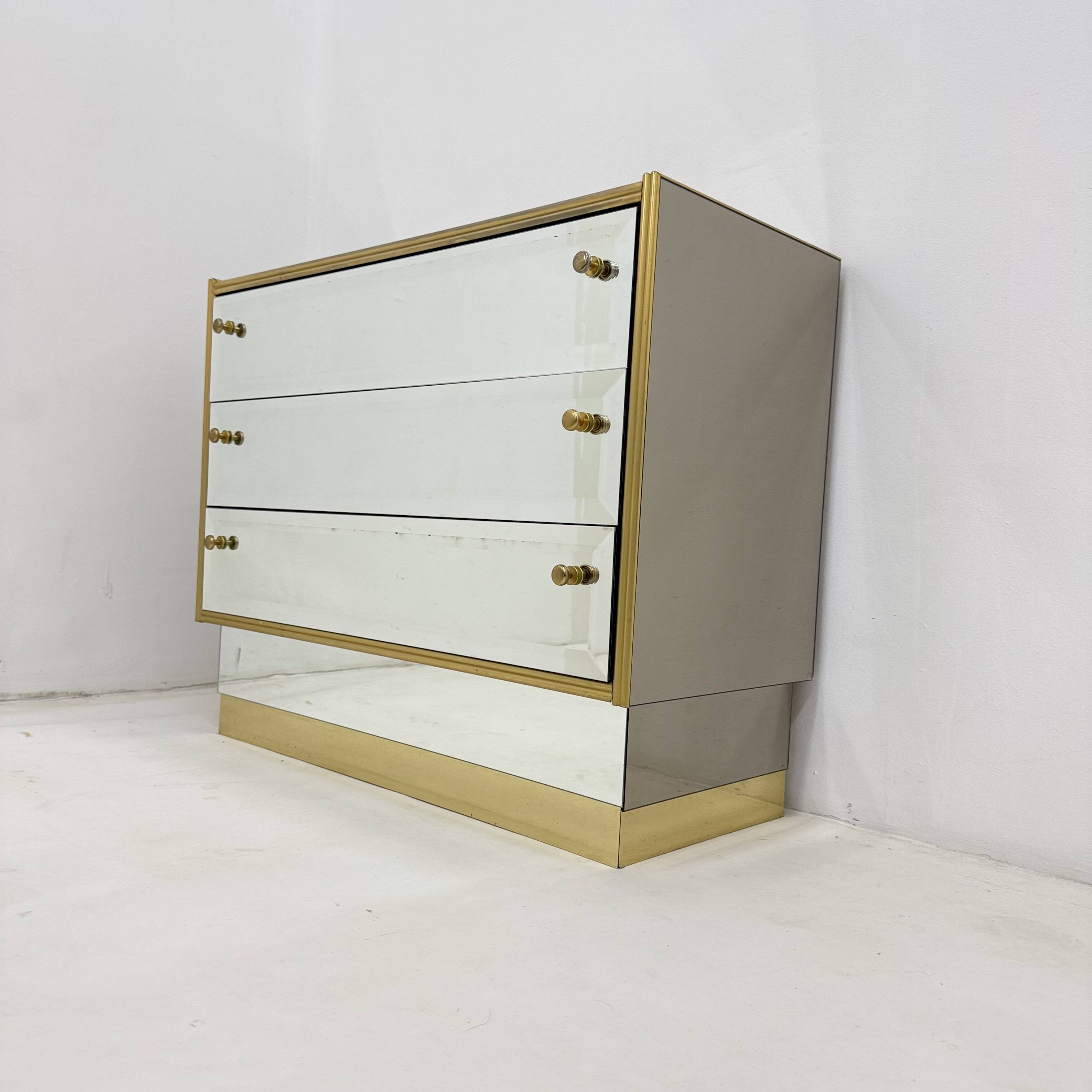 Commode à miroir Schöninger du milieu du siècle, années 1970
