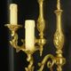 Pair of Louis XV style 1-light wall lights - Lumalux Paris - gilded bronze