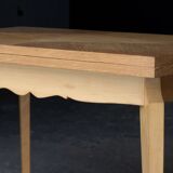 1950s blond wood table, superb condition (folding).
