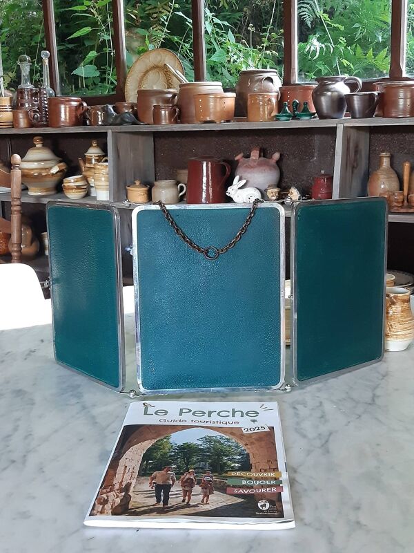 Miroir de barbier triptyque.