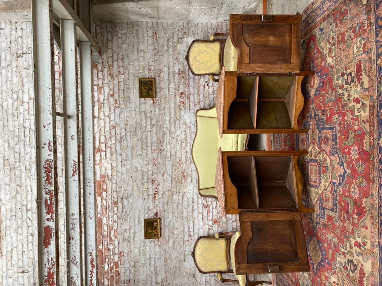 Pair of notches in natural wood style Louis XV XIXeme century