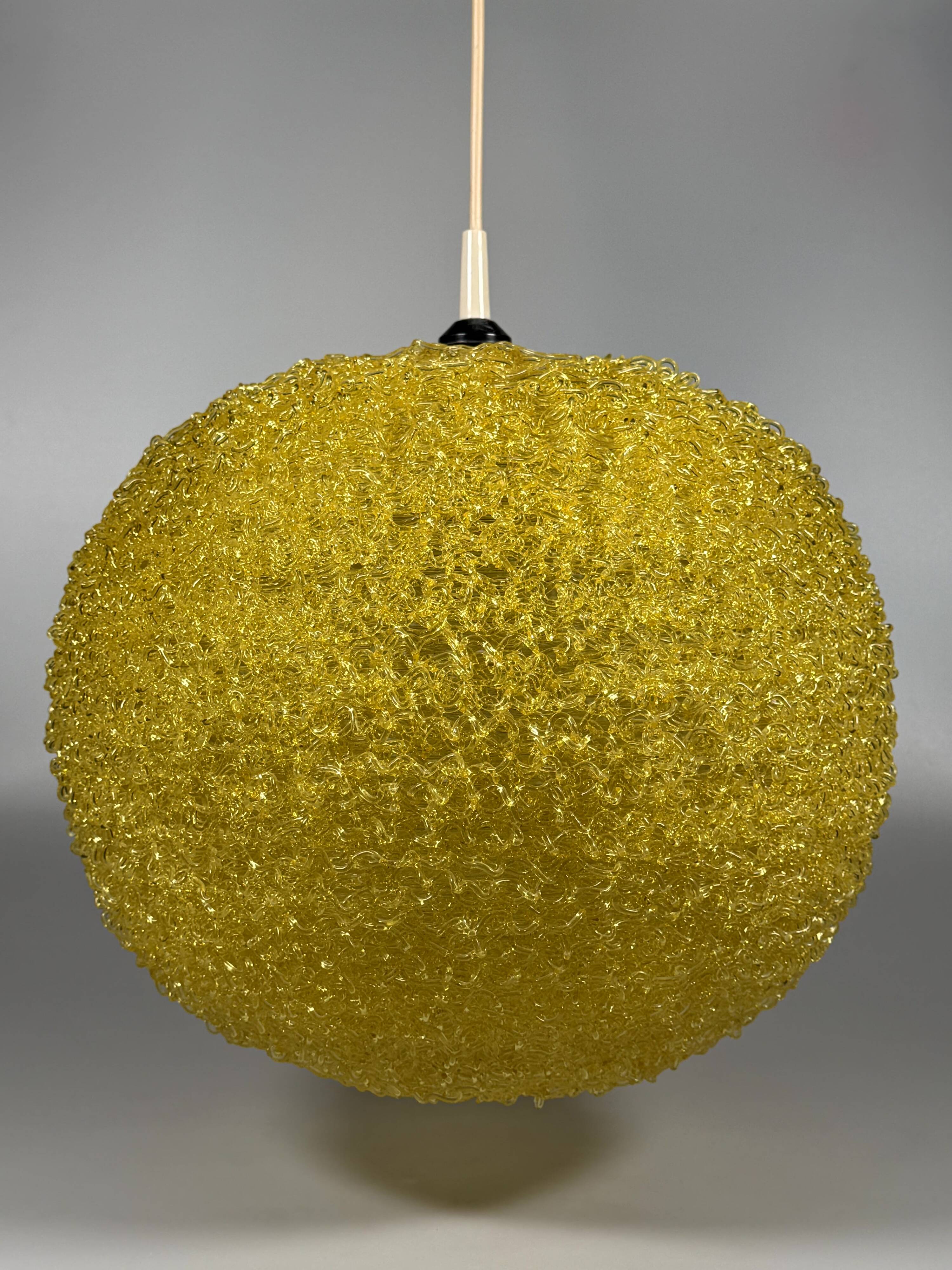 1960s/70s Ceiling Lamp  Globe Lamp Acrylic Plastic "Spaghetti" Style