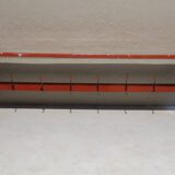 Ancienne étagère d'atelier avec 6 patères