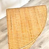 Rattan corner shelf
