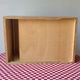 Boîte à rideau vintage en bois / Caisson de bureau ancien