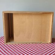Vintage wooden curtain box / Antique desk box