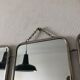 Mirror triptych gooseberries barber 20x49cm vintage 1950