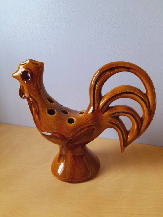 Ceramic Flower Pick Coq 1960