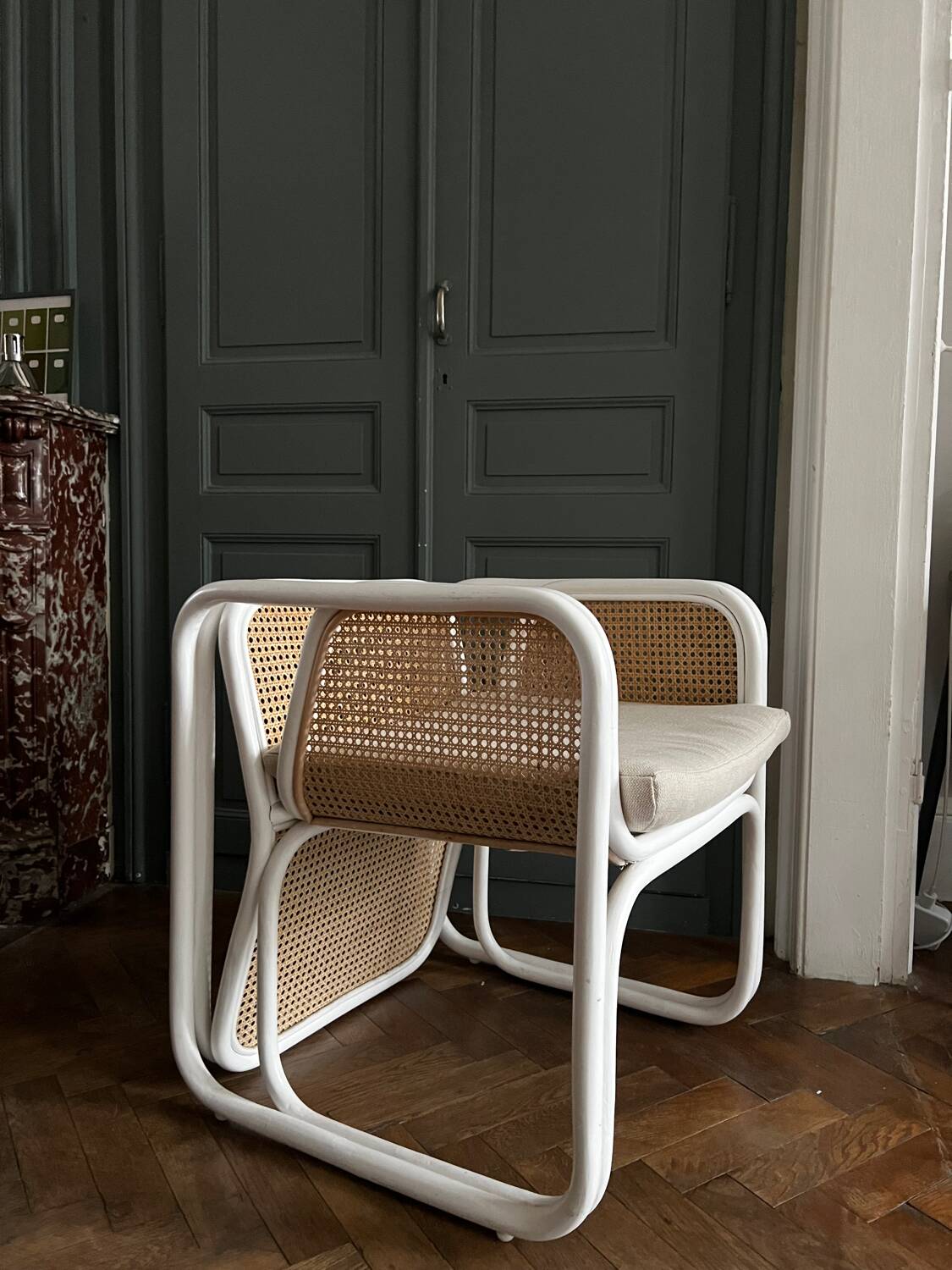 Fauteuil rotin et cannage