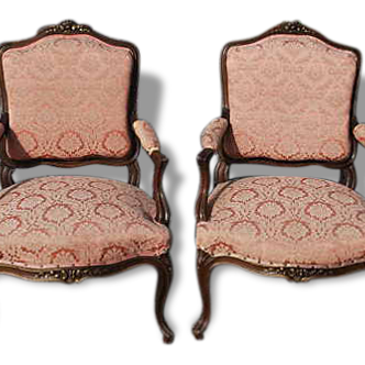 BERGERES STYLE LOUIS XV EN NOYER  19 eme