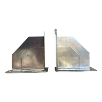 Pair of vintage industrial style metal bookends