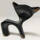 Porte stylo zoomorphe chat bronze patine noir design vintage