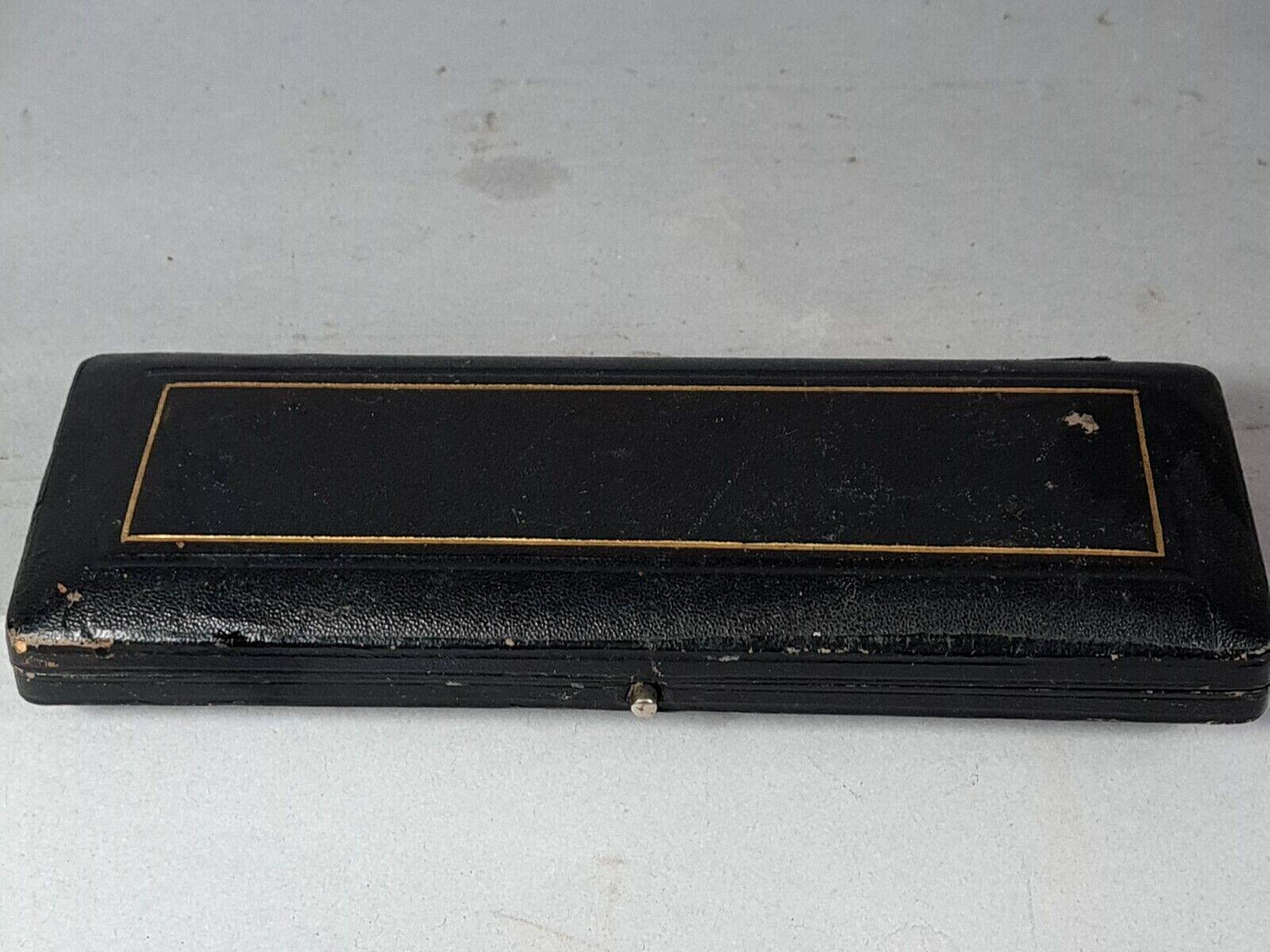 Antique English silver plated and wood dessert service cutlery B522