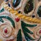 Hand-carved and hand-painted vase