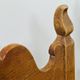 Set of 6 vintage solid oak high-back dining chairs – rustic European / Spanish revival