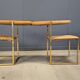 Brass dining chairs by Belgochrom, 1970s - set of 6