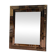 Vintage gold wall mirror with a smoked mirror border.