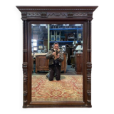 Renaissance style mirror - Henri II in walnut
