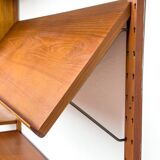 Système mural en teck par Sven Ellekaer pour Albert Hansen, années 1960