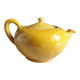 Vintage Mustard Enamelled Ceramic Teapot