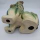 Ceramic Fô dog. Sancai color.