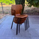 Lot de 6 chaises scandinave Fritz Hansen 1960