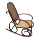 Rocking chair wood and canage seventies