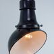 Set Of 2 Vintage Industrial Angled Enamel & Metal Black Lamps