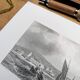Printed in 1844, Honfleur, Normandy. Engraving.