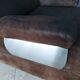 Fauteuil en cuir et métal chrome
