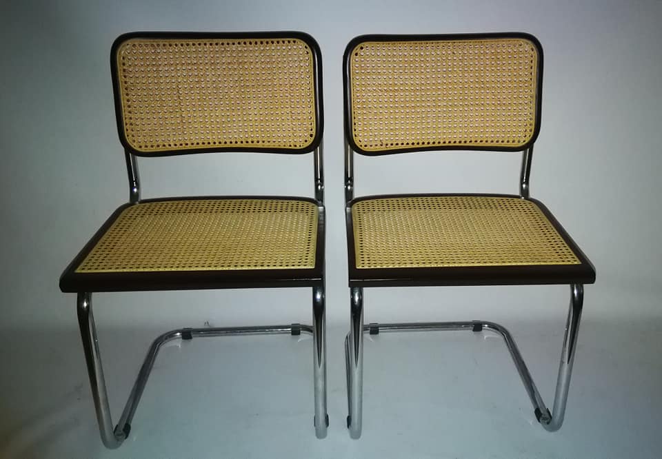 Pair of marcel Breuer B32 chairs