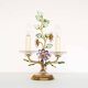 Incredible large gilt and crystal Floral table lamp by Palwa