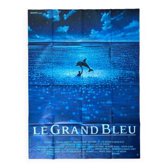 Affiche cinéma originale "Le Grand Bleu" Luc Besson 120x160cm 1988