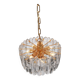 Palazzo chandelier in gilded brass and crystal glass, Kalmar, Austria, 1970.