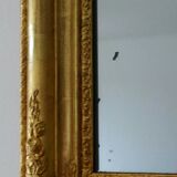 Golden romantic mirror with gold leaf