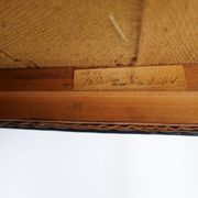 Fauteuil mi-siècle Ole Wanscher pour Fritz Hansen, hêtre teinté et cuir