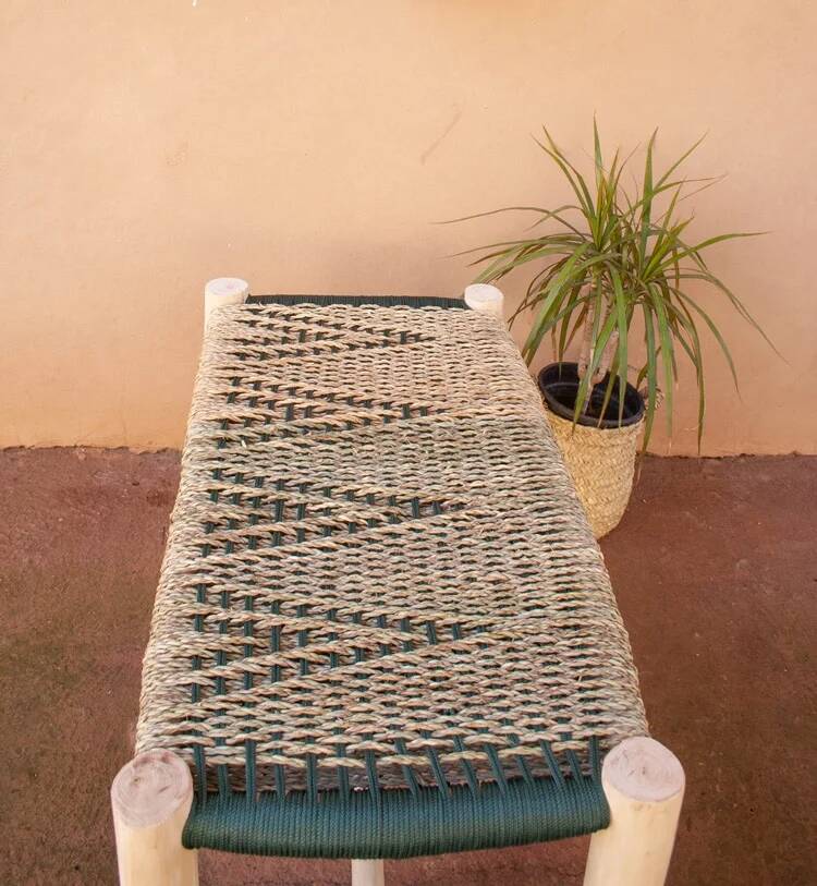 Contemporary Moroccan bench