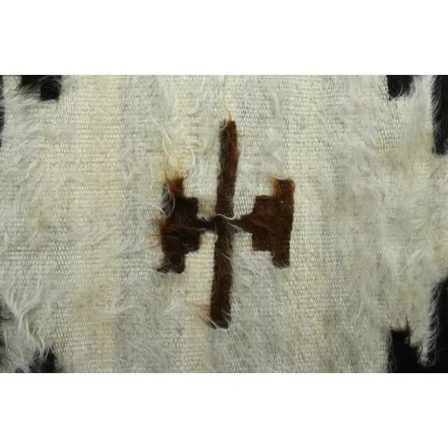 1970s Vintage Turkish Oushak Handmade Wool Cotton Brown Area Rug 146x168
