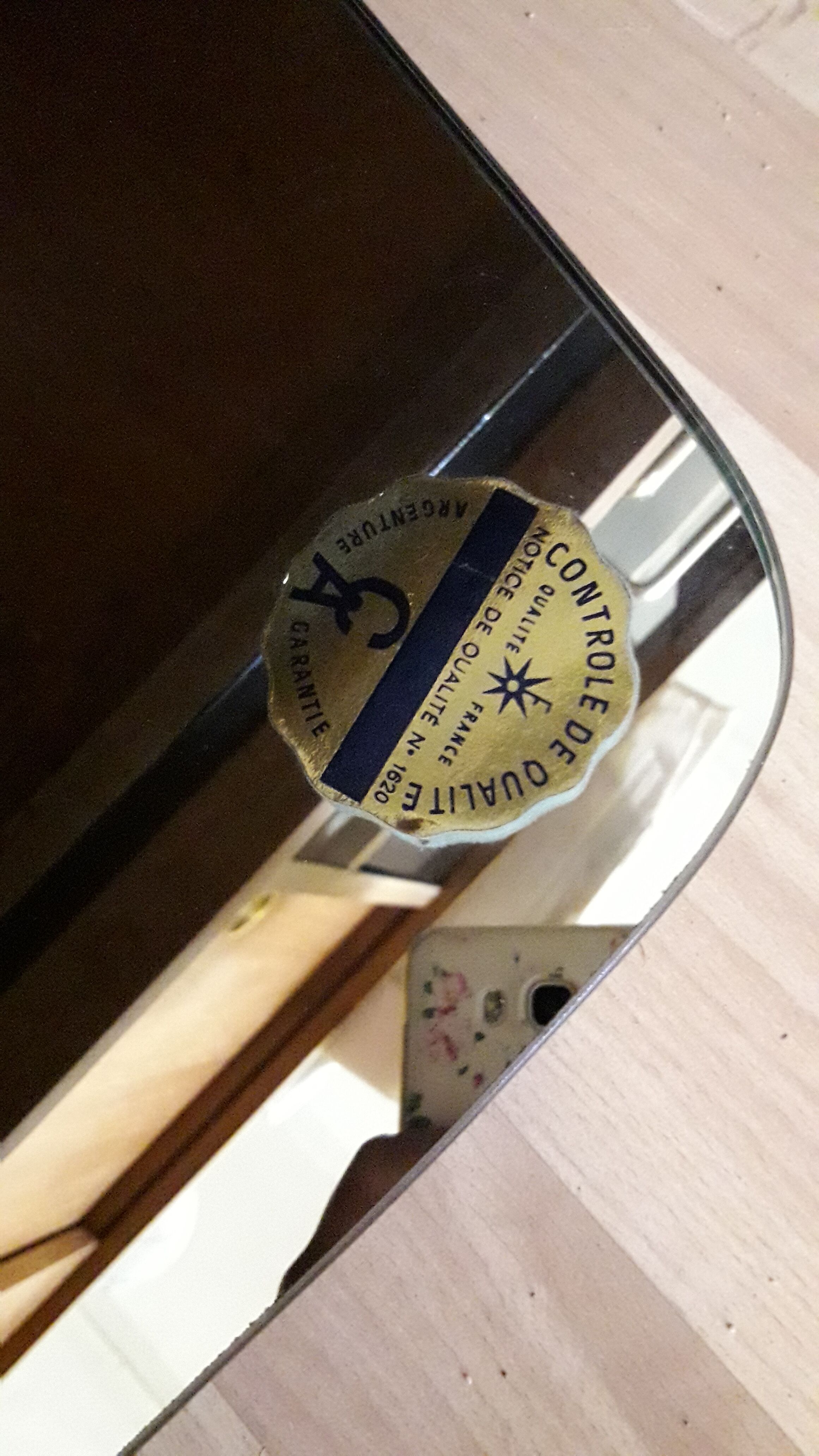 Vintage bright mirror - 70x50cm