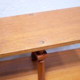 Vintage wooden bookshelf library