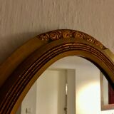 Miroir Art déco ovale 71x44cm