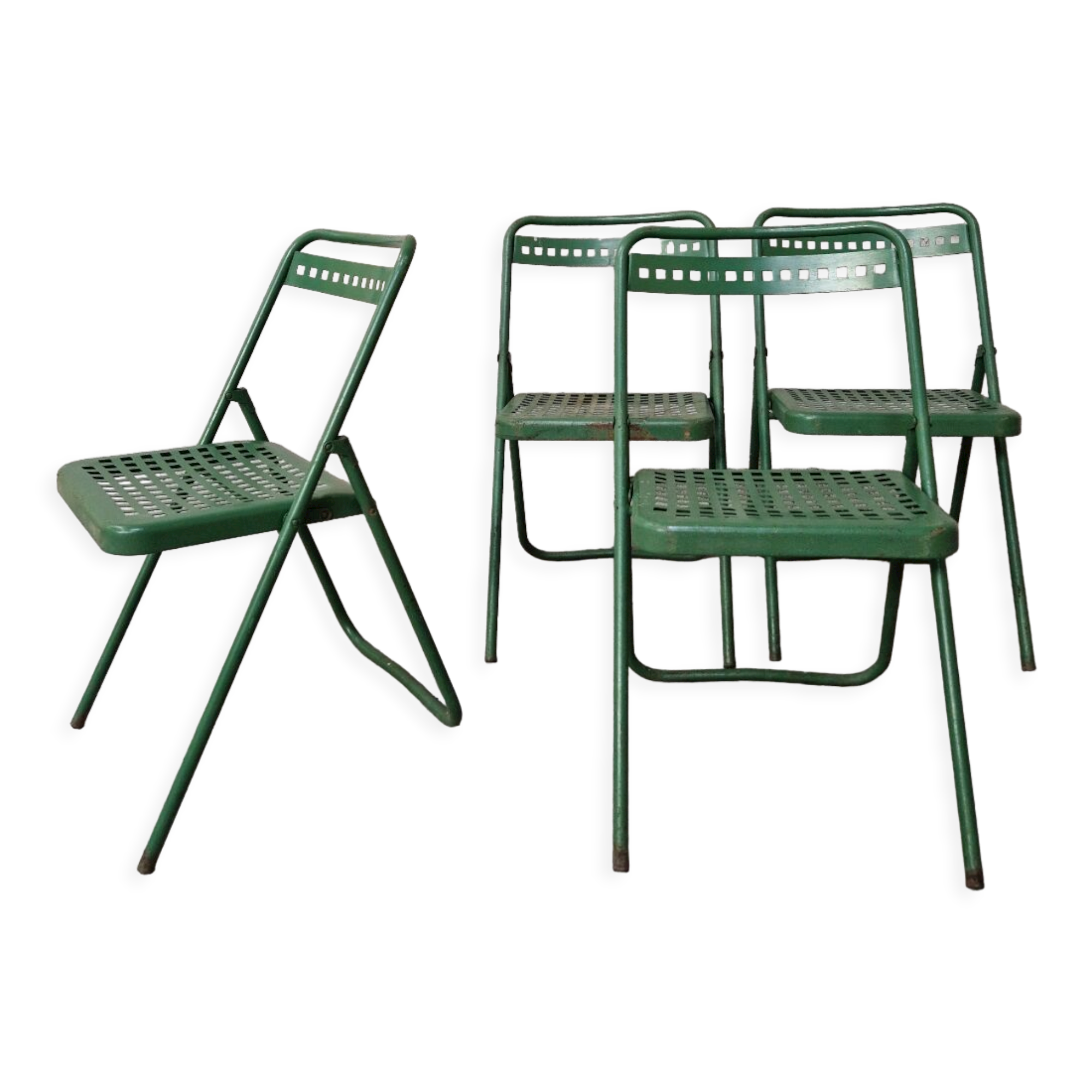 4 folding chairs Plichaise Souvignet