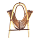 Vintage rattan and bamboo magazine rack
