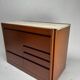 Italian Dry Bar attributed to Angelo Mangiarotti for Molteni in Wood and Marble, 1960s