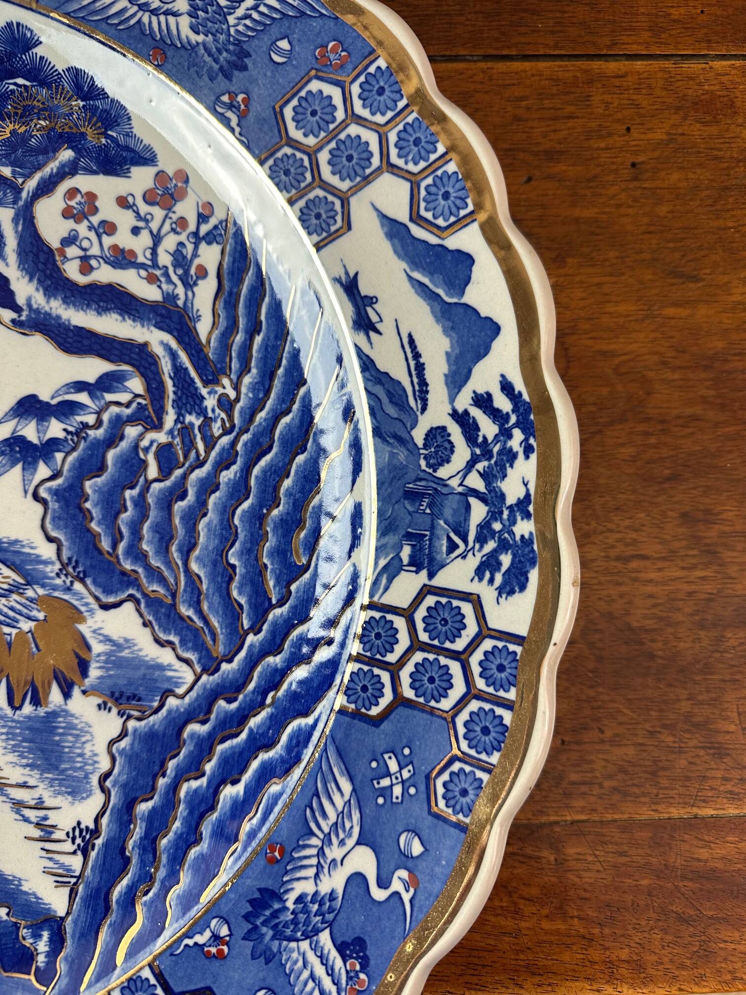 Large Japanese Porcelain Dish