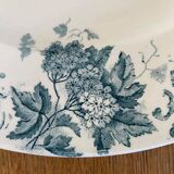 Old large round St Amand dish (Late 19th - first half of the 20th.)