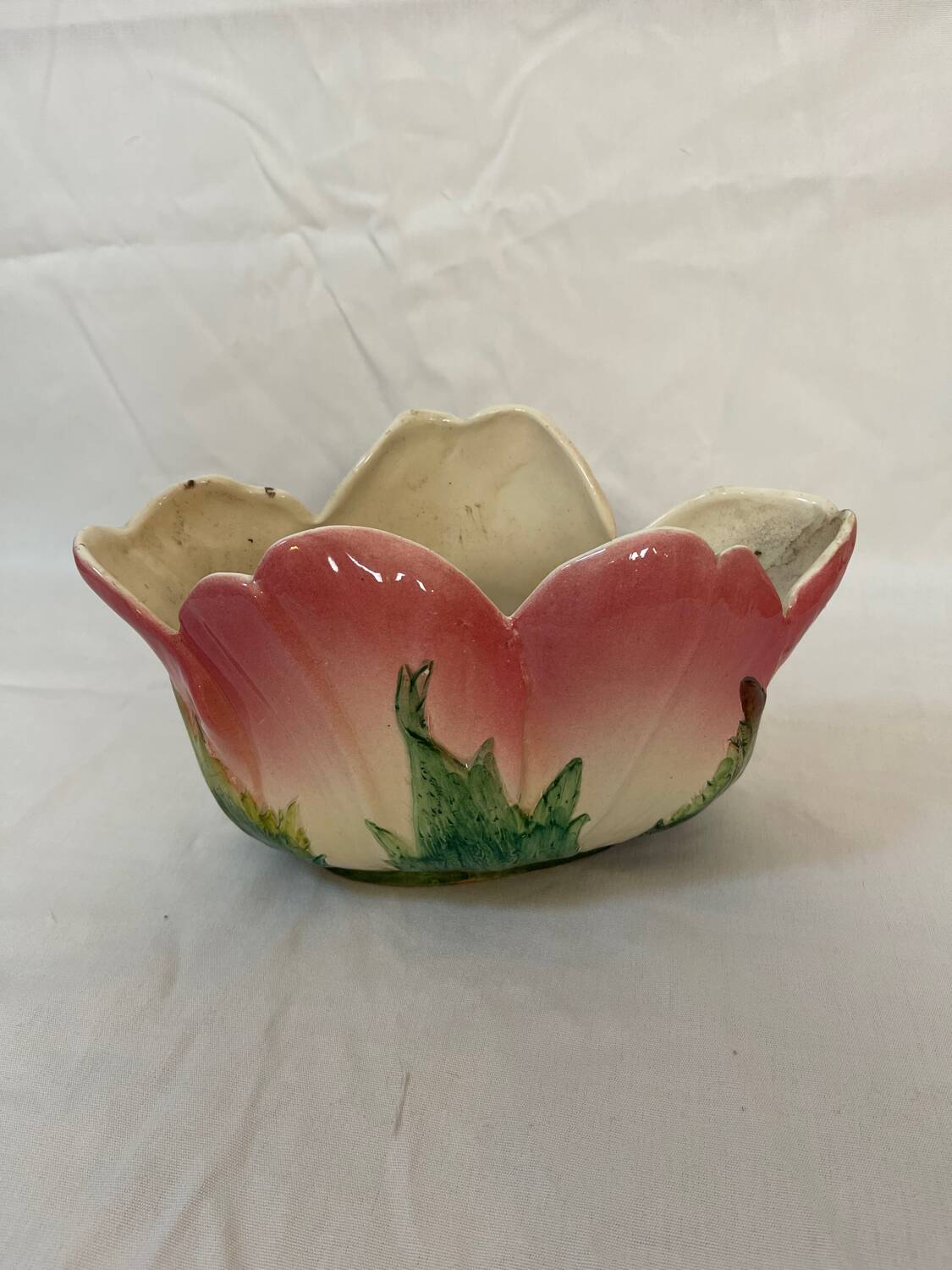 3-piece earthenware garniture - Delphin Massier Vallauris - Tu decoration