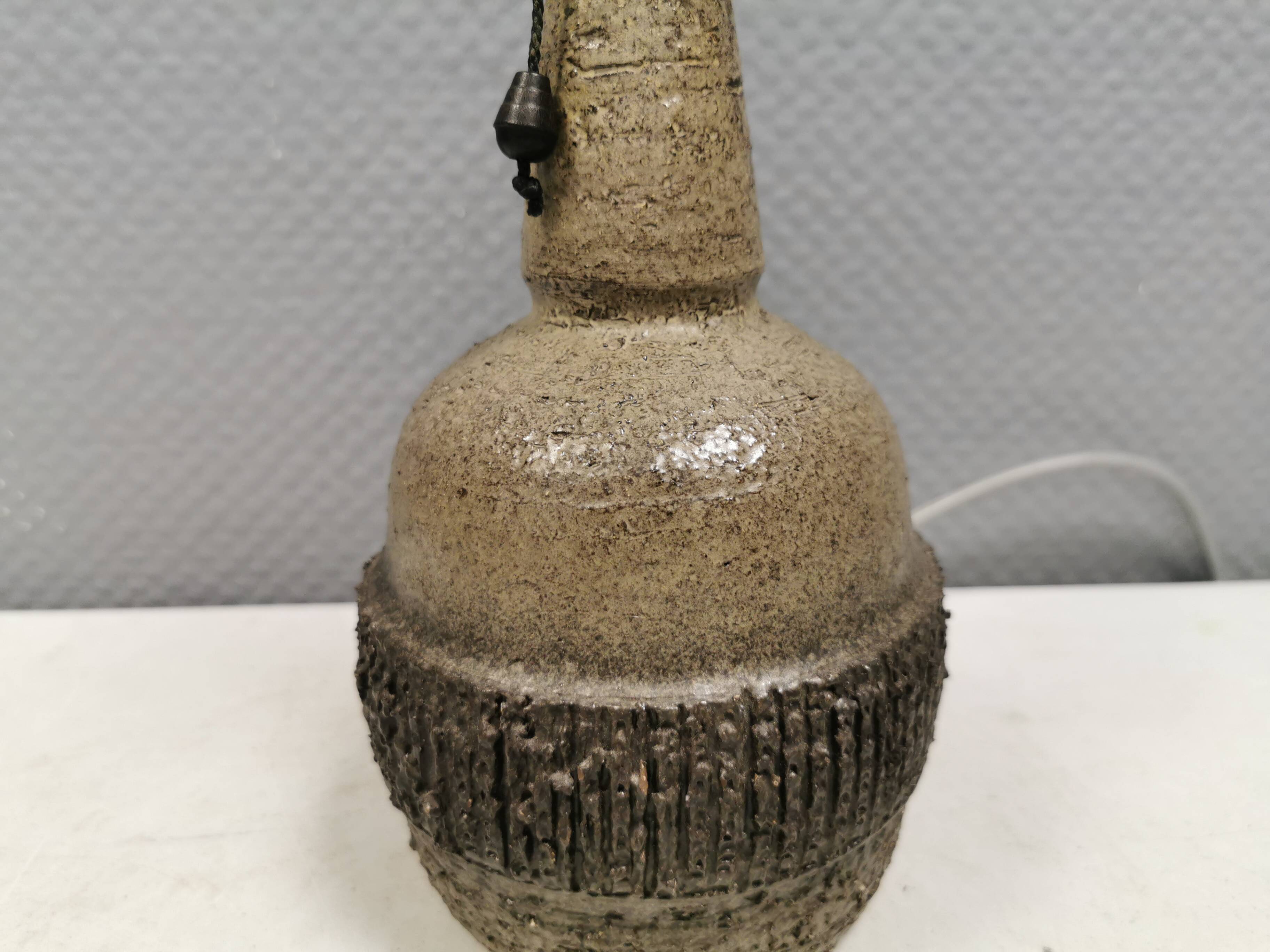 Ceramic table lamp, Danish from the 1970s-80s.